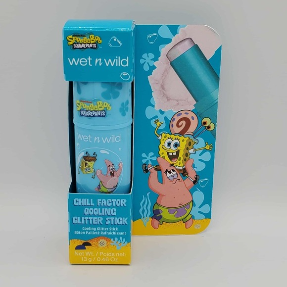 Wet N Wild x SpongeBob SquarePants Chill Factor Cooling Glitter Stick Eye Cream - Picture 1 of 3